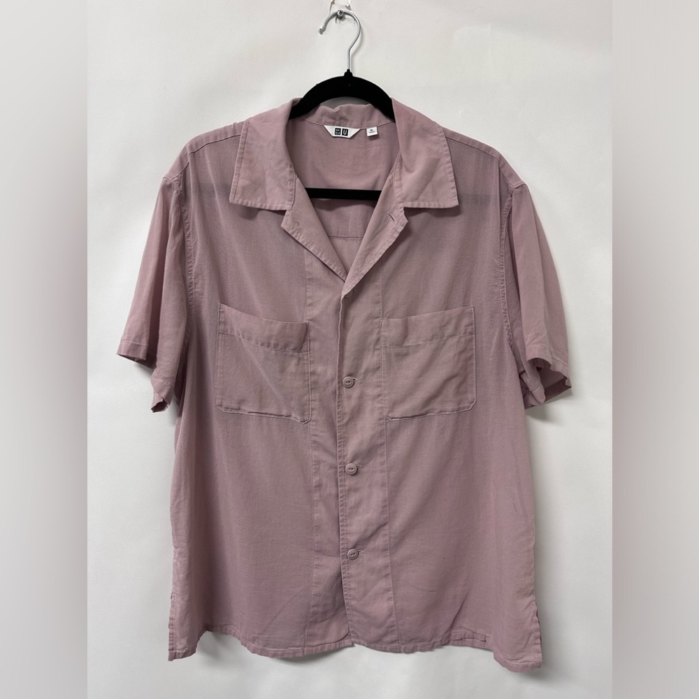 Uniqlo Woman’s‎ XL 100% Cotton Blush Button Up